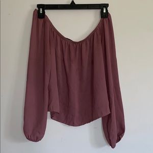 Off the shoulder shirt